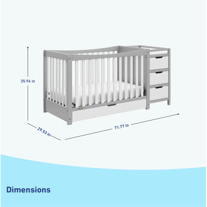 Graco Remi 4in1 Convertible Crib and Changer with Storage & Reviews